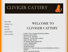 Tablet Screenshot of clivigercattery.com